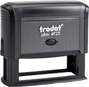 Trodat Printy 4925 self inking rubber stamp Impression size 1" x 3 1/4" Allows up to 6 lines of text.