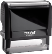 Trodat Printy 4915 self inking rubber stamp Impression size 1" x 2 3/4" Allows up to 7 lines of text.