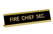 3" x 10" Plastic Name Plate