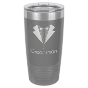 Polar Camel 20 oz. Gray Ringneck Vacuum Insulated/Tumbler
