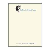 Classic Crest Writing Raised Thermography or flat printing