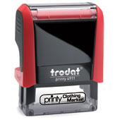 Trodat Printy Clothing Marker self inking rubber stamp Impression size 9/16" x 1 1/2"