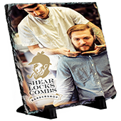 5-1/2" x 5-1/2" Square Gloss SubliStone with Stand