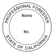 Certified California Foresters Stamp & Mount
