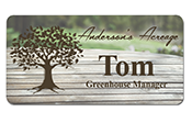 Full Color Name Badge Size: 3" x 1-1/2"